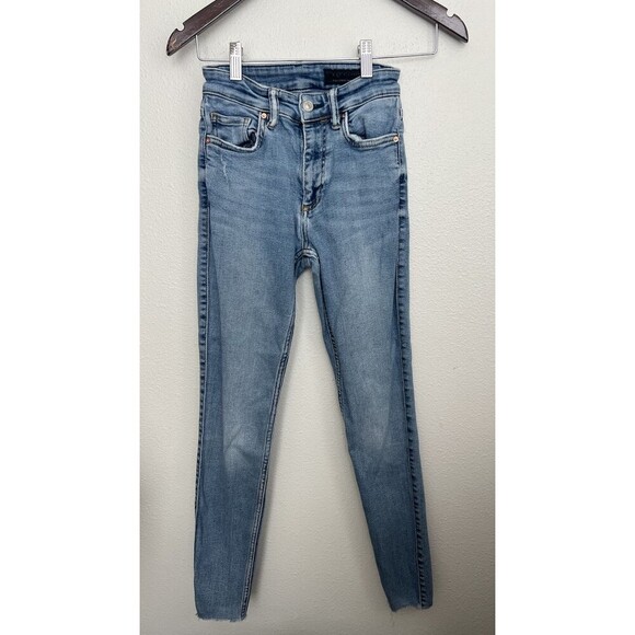 ALLSAINTS Dax High-Rise Stretch Skinny Jeans Size 25 - Picture 5 of 12